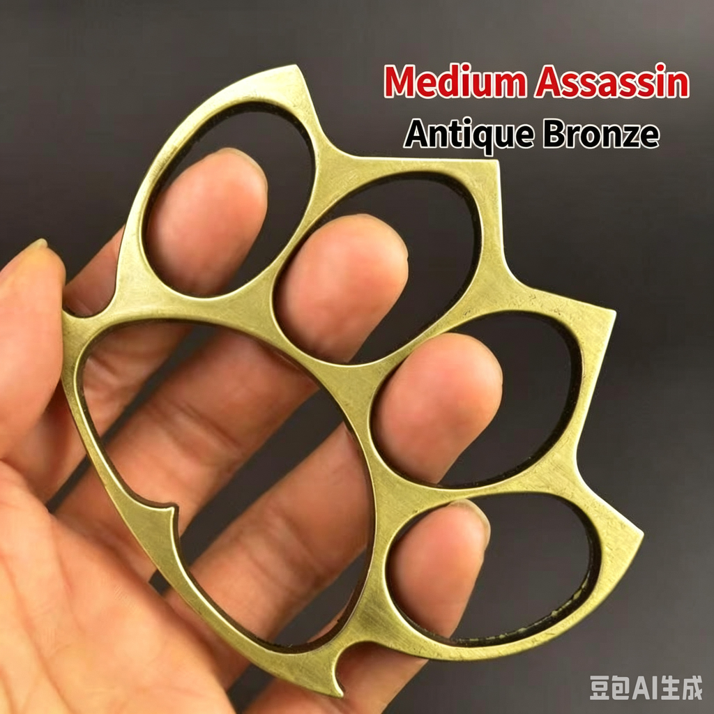 Brass Knuckle Duser Outdoor Window Breaking EDC Tool