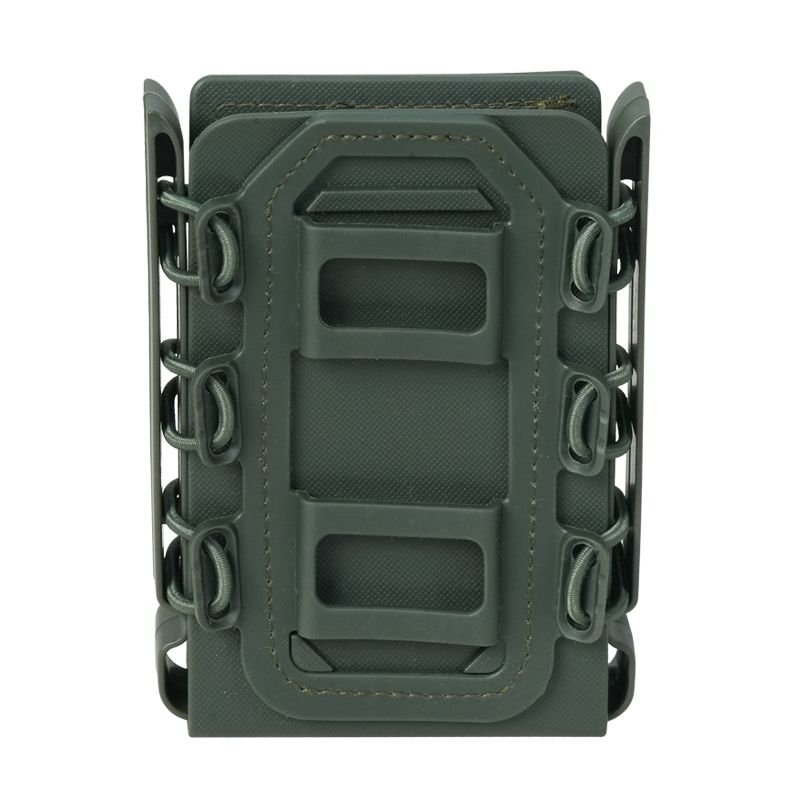 Scorpion-Style Soft-Shell Quick-Draw Holster for 5.56 and 7.62, with Military Enthusiast Waist Belt and MOLLE Attachment Clip (Single Holster)
