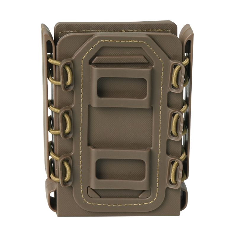 Scorpion-Style Soft-Shell Quick-Draw Holster for 5.56 and 7.62, with Military Enthusiast Waist Belt and MOLLE Attachment Clip (Single Holster)