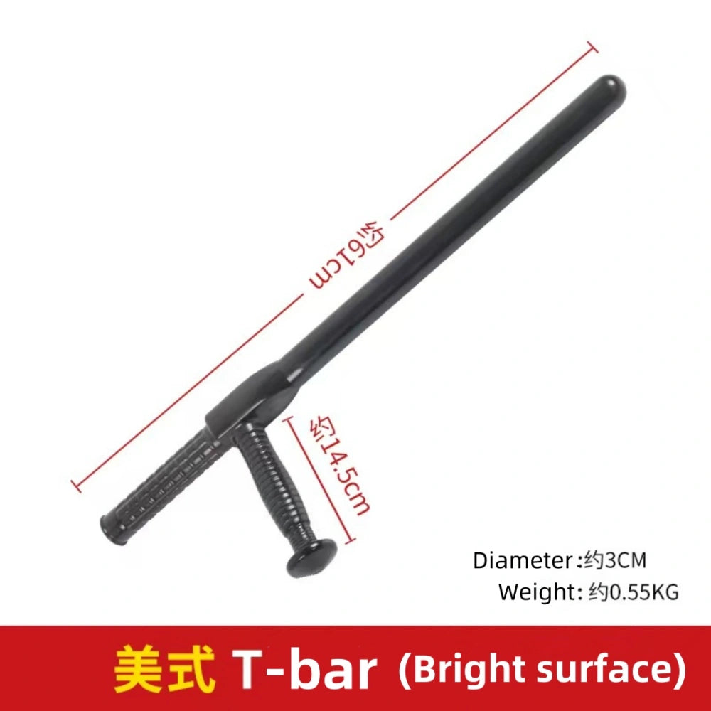American T-shaped riot baton (ABS, non-slip handle)