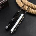 Micro-tech straight jump knife goddess (abalone handle)