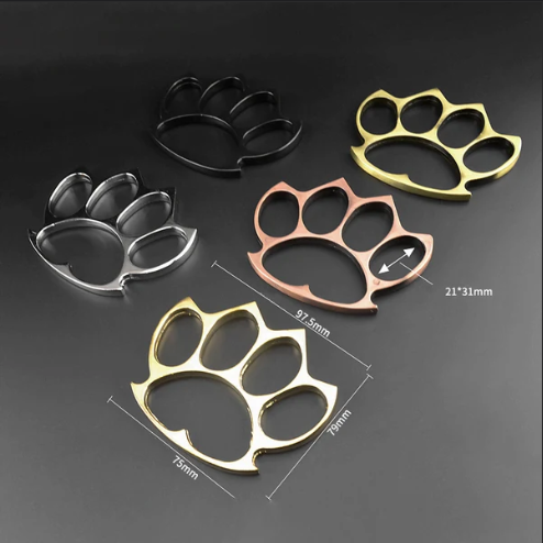 Brass Knuckle Duser Outdoor Window Breaking EDC Tool