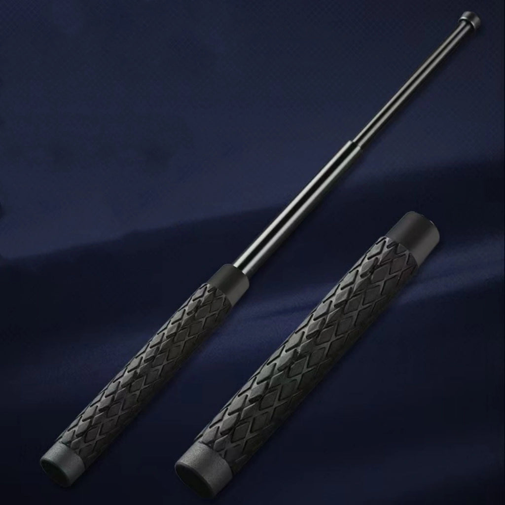 Self-defense baton (diamond-shaped rubber non-slip handle, cost-effective!)
