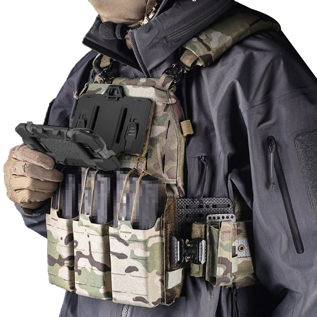 Folding Navigation Panel Tactical Mounting Vest Universal Chest Mount Folding Tactical Phone Holder