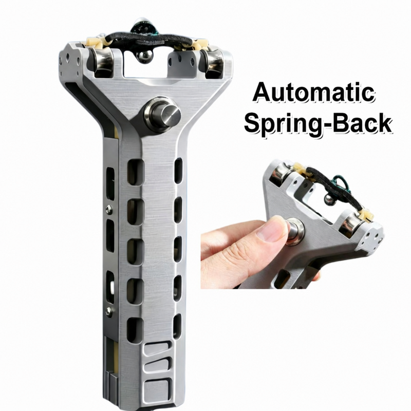 Automatic metal slingshot high-precision high-powered slingshot Compatible with magazines Automatic loading High-strength magnetic rubber bands
